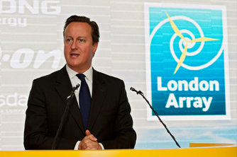 Prime Minister David Cameron inaugurates world’s largest offshore wind farm
