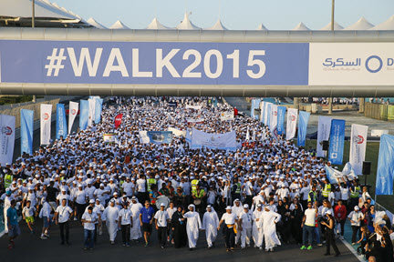 WALK 2015 sees tens of thousands from Abu Dhabi community get more active